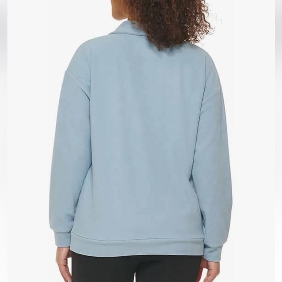 Marc New York Marc Jacob Quarter Zip Ribbed Pullover Jacket Blue Size Medium - Picture 3 of 10